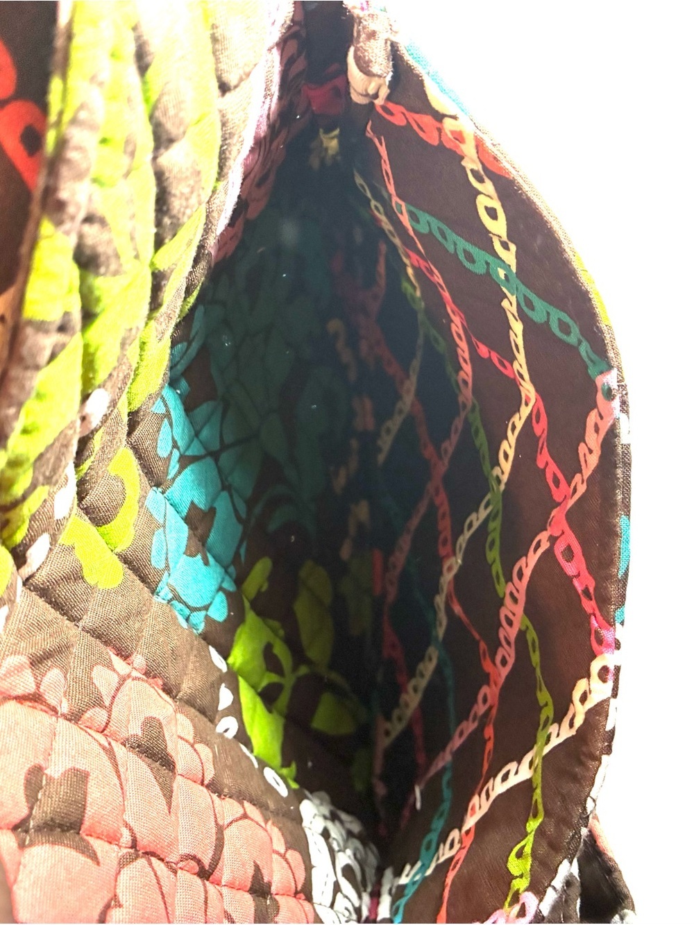 Vera Bradley Lola Medium Floral Print Quilted Flap Crossbody Shoulder Bag Travel - Picture 8 of 11